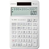 New, Two Line Display, Desktop Calculator. History Function- 30 Memories, Calculator with Large LCD for Home &amp; Office Use, 4.5&times;7 inch (Silver)
