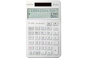 New, Two Line Display, Desktop Calculator. History Function- 30 Memories, Calculator with Large LCD for Home & Office Use, 4.