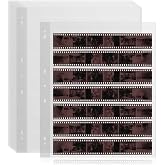 25 Pcs 35mm Film Negative Sleeves Film Negative Storage Presentation Materials 35mm Size Negative Pages Holds Seven Strips of Six Frames Help You Collect and Organize Film