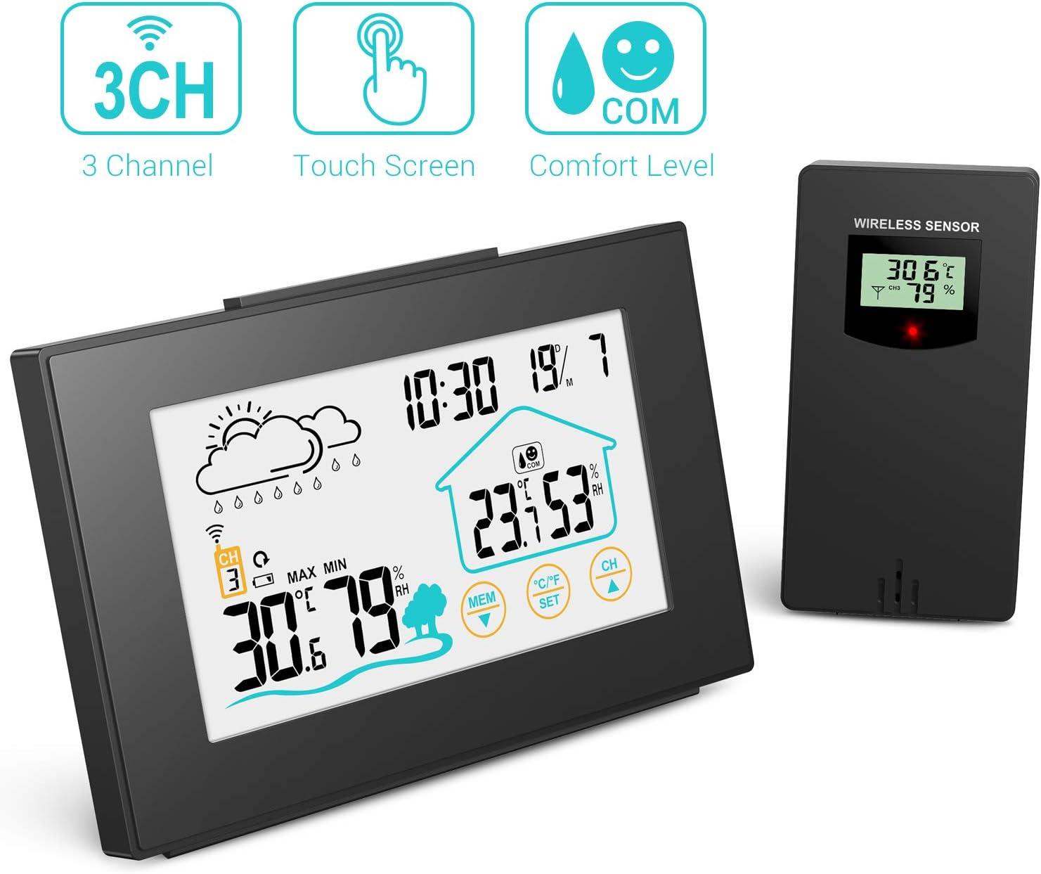sveglia con temperature esterne