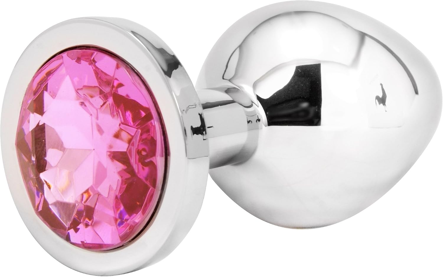 Handsome Cock Medium Pink Jewelled Butt Plug