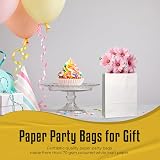 Thepaperbagstore 10 White Small Paper Party Bags With Handles 18x22x8cm view 8