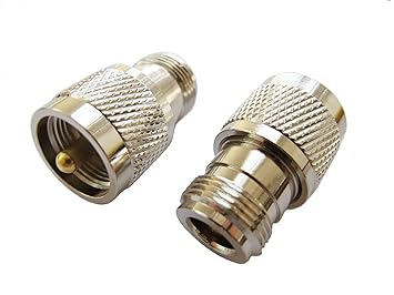 bestkong 2 PCS UHF Macho PL259 Enchufe a N Hembra Jack RF coaxial Adaptador Conector