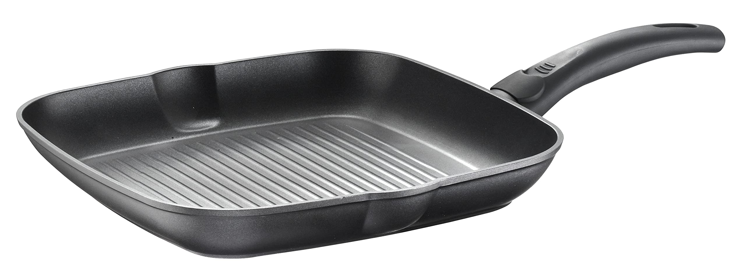 Pintinox Grill pan, Energy Line, 28 cm, Forged Aluminium, Soft Touch Handle