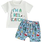 Kupretty Baby Boy Clothes Toddler Summer Outfit Short Sleeve T-Shirt Tee Tops + Shorts 6 12 18 24 Months 2T 3T Clothing Set