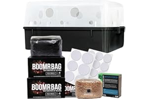 North Spore 'Boomr Bin' Monotub Mushroom Grow Kit | Complete Dung-Loving Mushroom Grow Kit - Just Add Spores | Featuring Boomr Bin Monotub | Includes Monotub, Sterile Substrates, Coco Coir & Filters