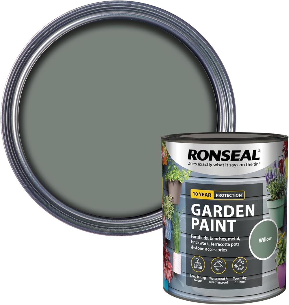 Ronseal Garden Paint Willow 750ml GPW750 GPW750 Willow Garden Paint