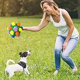 CIIVURR Snuffle Ball Dog Toy Interactive Puzzle Enrichment Green Rainbow view 8