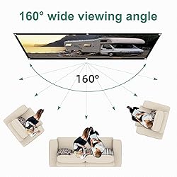 TOWOND Projector Screen 84 inch, Wrinkle-Free and
