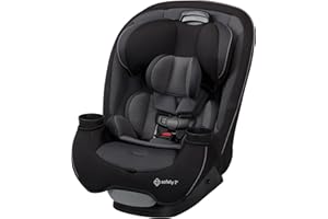 Safety 1st Grow and Go All-in-One Slim Convertible Car Seat, Rear Facing, 5-40 lbs, Forward Facing (30–65 lbs), High Back Booster Seat 40-100 pounds, Black Phantom