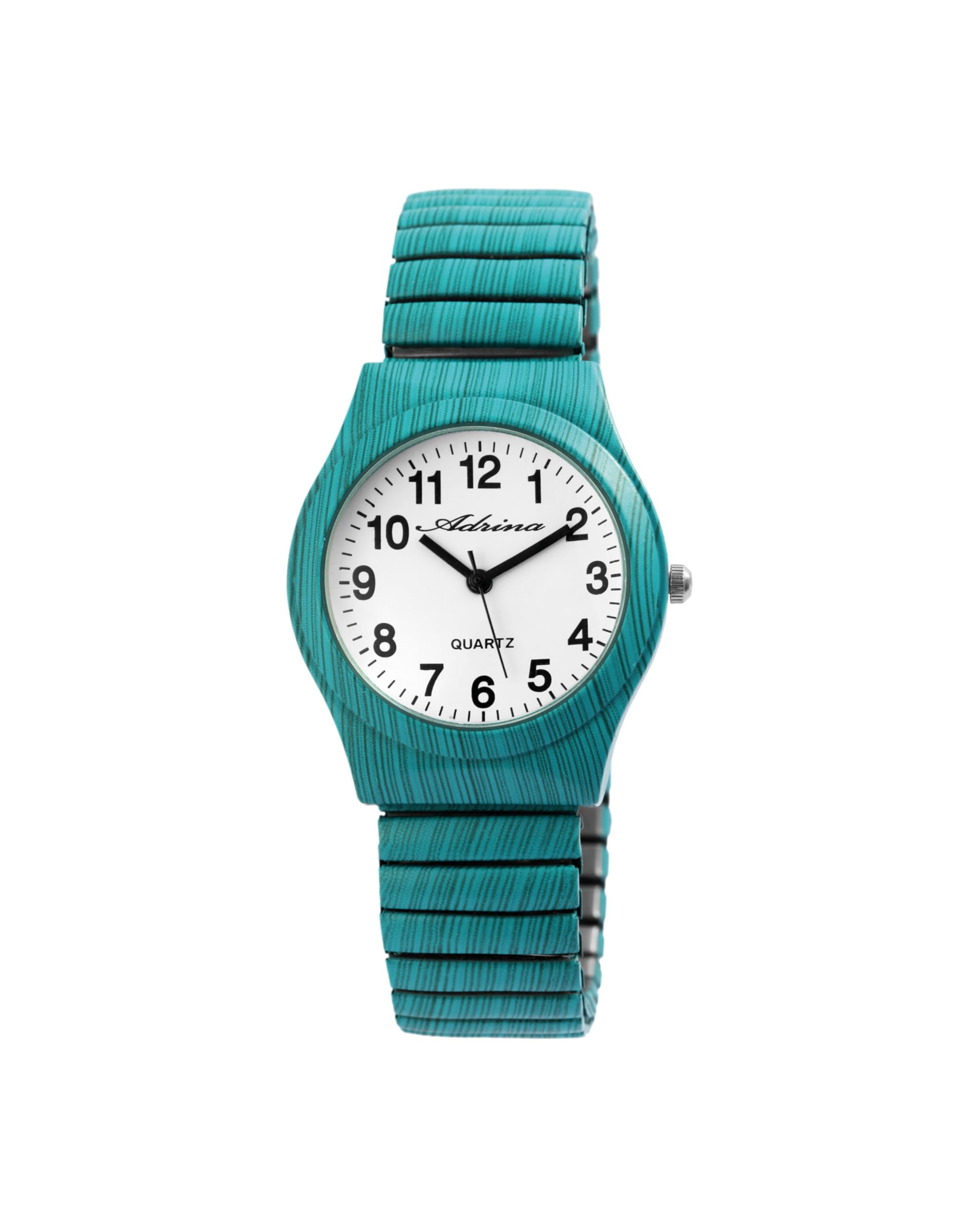 Adrina 1700045 Stainless Steel Analogue Quartz Wrist Watch, Türkis, Bracelet