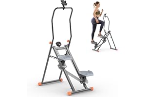 RYGEO Stair Steppers with Resistance at Home Gym, Folding Vertical Climber Cardio Exercise Machine, Stair Climber for Full Bo