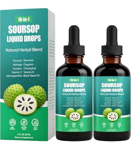 Amazon.com: Soursop 10-in-1 Liquid Drops, Soursop Bitters Extract