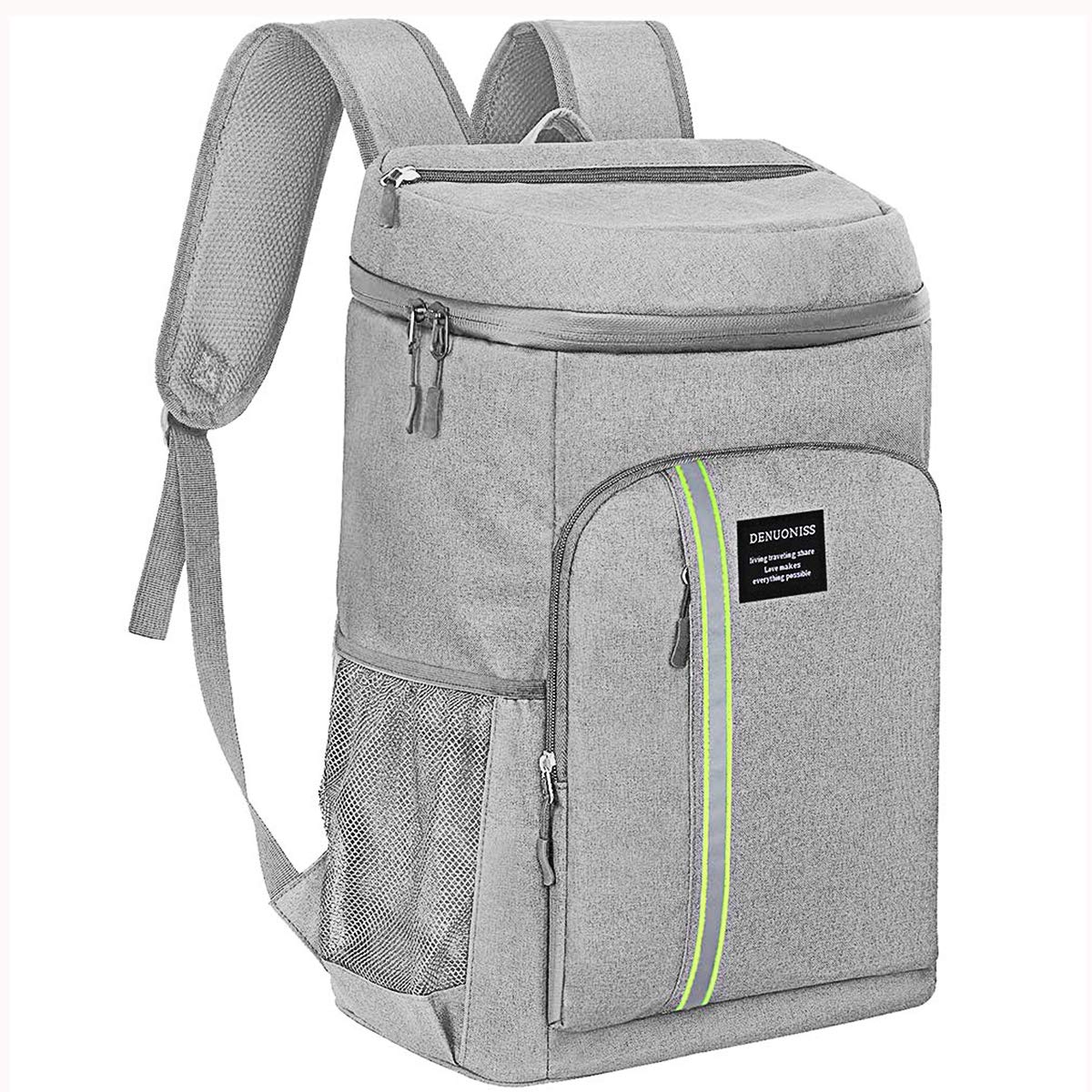 Neusky Waterproof Cool Bag Backpack Picnic Backpack for Camping and Hiking (Grey)