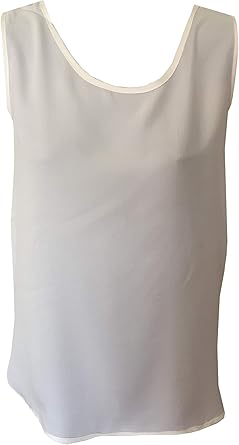 white silk tank top
