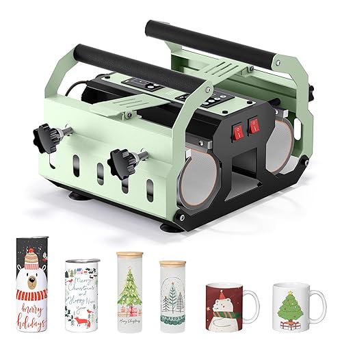 EENOUR Tumbler Heat Press 2 Station Heaters for 11oz30oz Sublimation