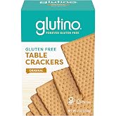 Glutino Gluten Free Original Table Crackers, 7 oz. | Gluten-free; great for everyday, lunchbox, after school and travel snacks; also perfect for charcuterie boards