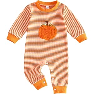 Rourufy Baby Boy Christmas Outfit One Piece Jumpsuit Long Sleeve Romper