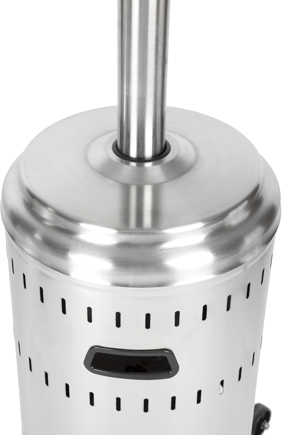  Basics Outdoor Patio Heater with Wheels, Propane 46, 000 BTU, Commercial & Residential - Stainless Steel : Garden & Outdoor