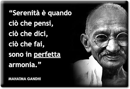 Enjoymagnets Mahatma Gandhi Calamita Magnete Aforismi Frasi Formative Personaggi Famosi Crescita Personale Amazon It Casa E Cucina