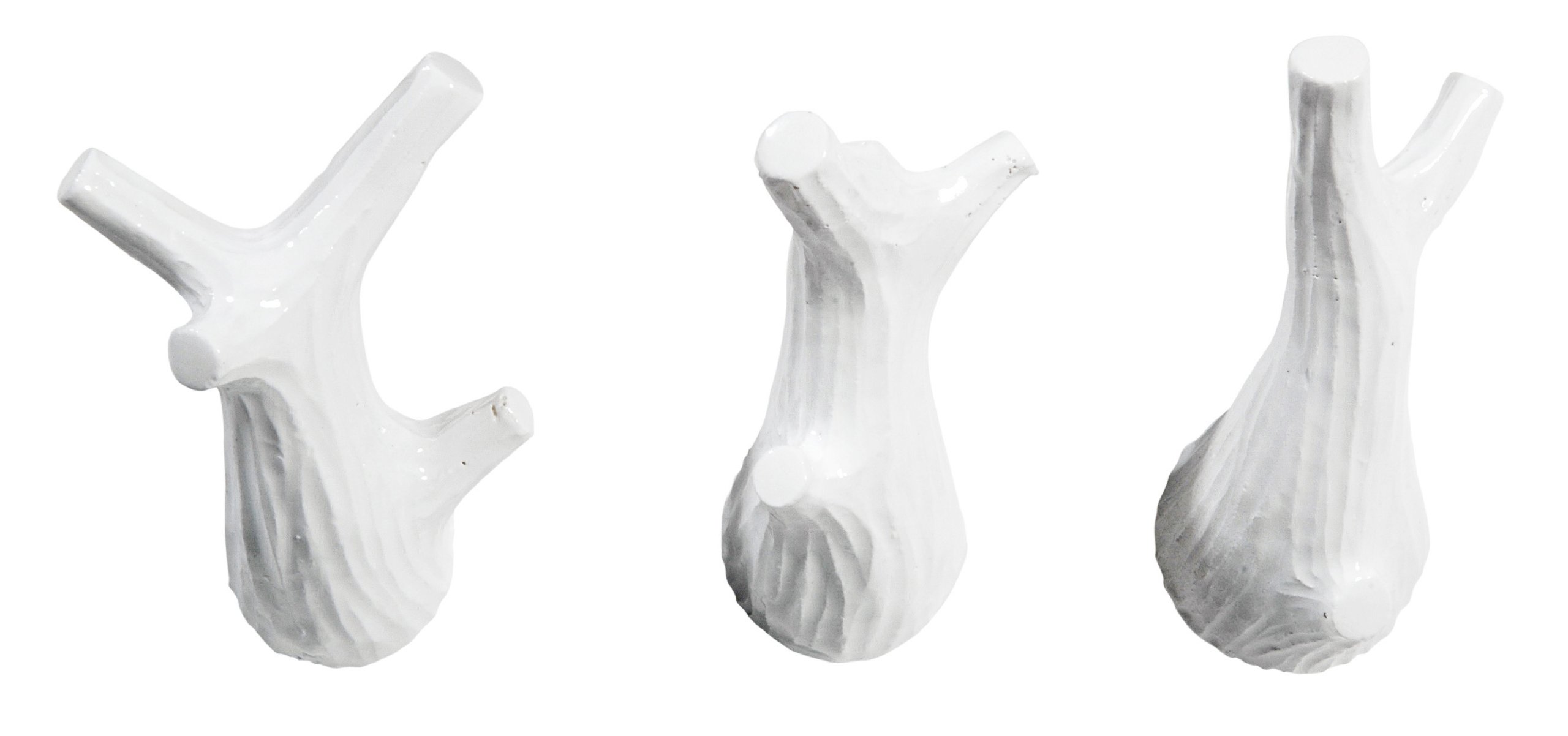 Capventure 3 Little Twigs, Mini Hook, Set of 3, White