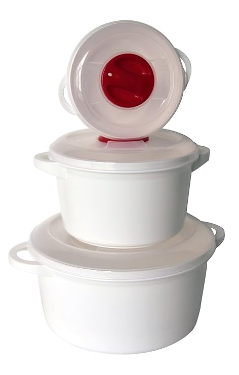 mondex PLS1043-00 - Juego de 3 ollas Altas aptas para ...