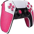 TALONGAMES Controller Grip Tapes Compatible with PS5 DualSense, Ultra Version Anti Slip Tape, Sweat Absorbent, Skin kit, Compatible with PlayStation 5 Controllers Grips, Buttons, Trigge, D-pad Pink