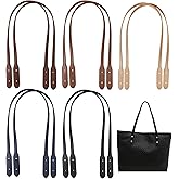 AddLotLot 10 PCS PU Leather Bag Handles Leather Handle Wraps Mount Strap Bags Handles Leathers Belt Band Replacement Rivets Purses Strap for DIY Shoulder Bags Crochet Bag Underarm Bag Wallet