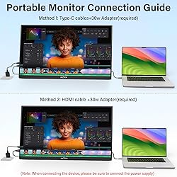 InnoView 23.8" 1080P Portable Monitor, FHD 144HZ