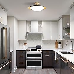 Dimmable Mid Century Modern Semi Flush Mount