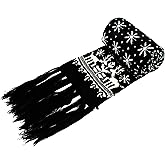 Felice Ann Unisex Christmas Reindeer Snowflake Scarf Fall Winter Warm Knit Long Scarf