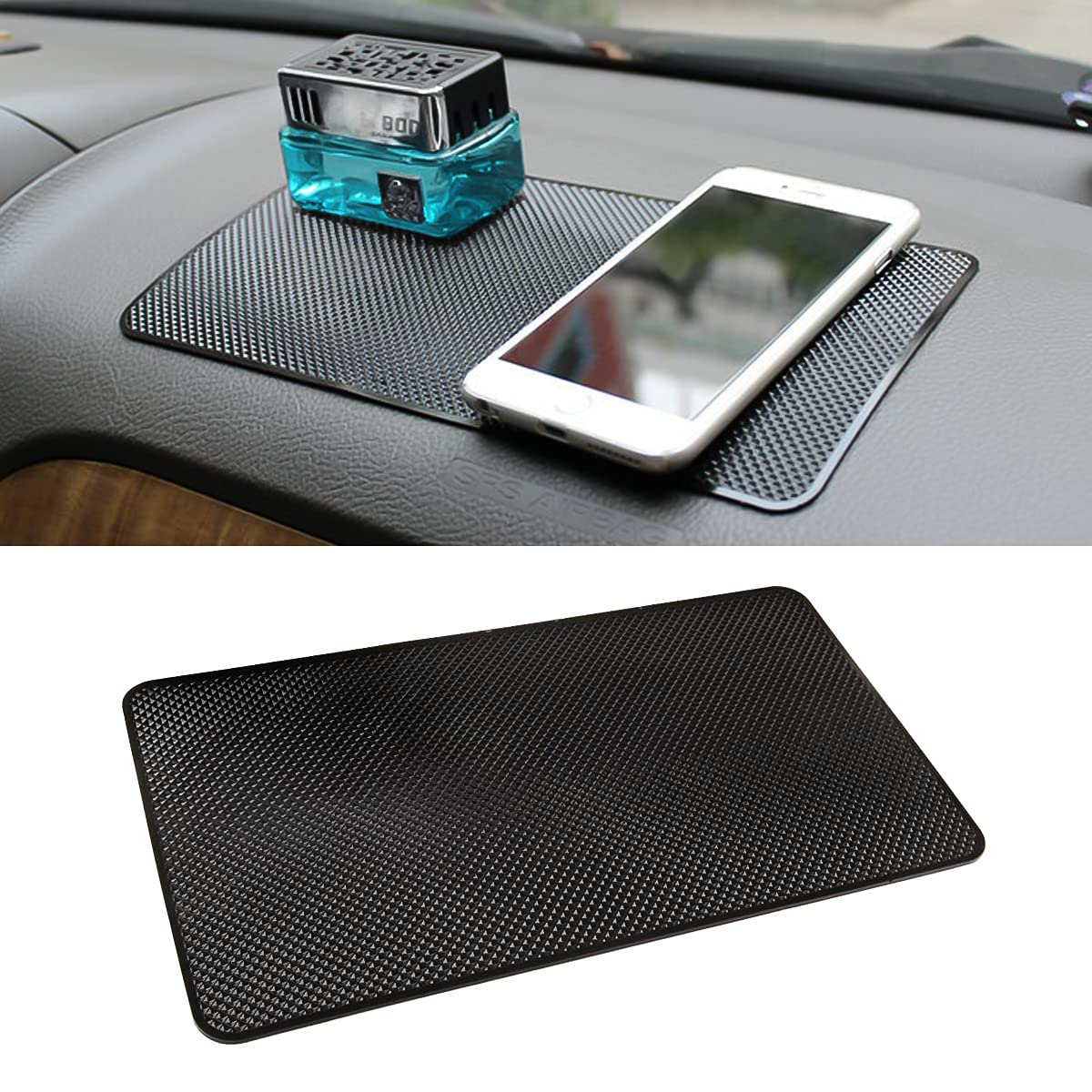 Car Dashboard Anti-Slip Rubber Pad, 10.6"x