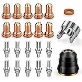 ARCCAPTAIN 23Pcs IPT60 Plasma Cutter Torch Consumables, .045" | Suitable for ARCCAPTAIN CUT55 NON-HF, CUT55 MP and CUT60 Non-HF, Work with 20-30A Current