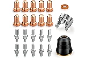 ARCCAPTAIN 23Pcs IPT60 Plasma Cutter Torch Consumables, .045" Plasma Cutter Accessories for ARCCAPTAIN CUT55 NON-HF, CUT55 MP