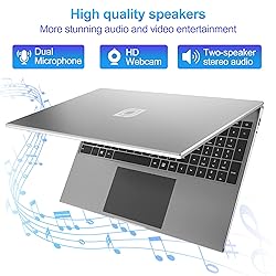 jumper Laptop, 16 Inch FHD IPS 1200p Screen, Quad