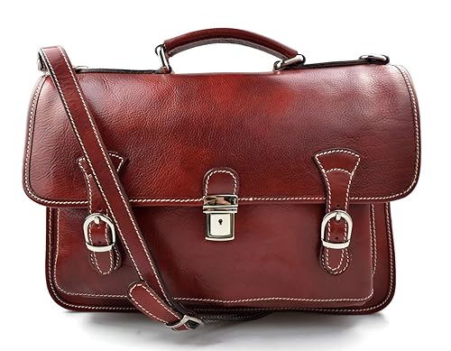 leather office bags for mens amazon