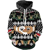 Grace's Secret Unisex 3D Ugly Christmas Sweatshirt Kangaroo Pocket Hoodies Pullover