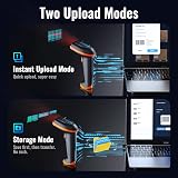 Tera 5100 Wireless Barcode Scanner 1D Laser 328ft USB Dongle 2000mAh Orange view 5