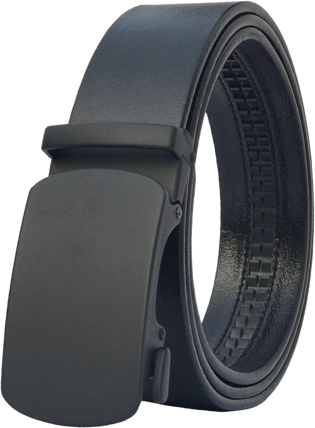 Men's Belt,West Leathers Slide Ratchet Belt for Men with Top Grain Leather,Trim to Fit (Adjustable from 20" to 42" Waist, Color 201)