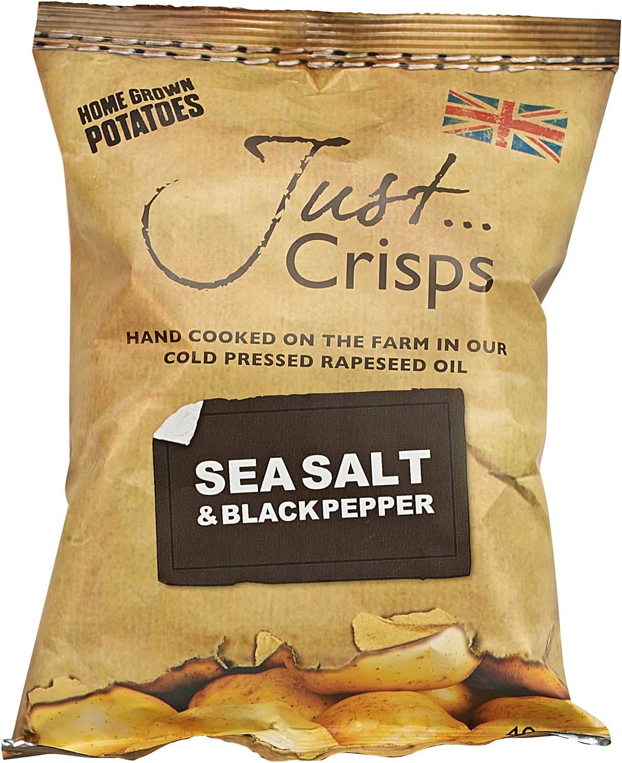 Just Crisps Black Pepper & Sea Salt 24 x 40g Amazon.co.uk Grocery