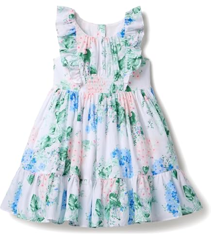 Amazon.com: Janie and Jack Girl's White Floral Dress (Toddler/Little Kids/Big Kids) White 10 Big Kid: Clothing, Shoes & Jewelry