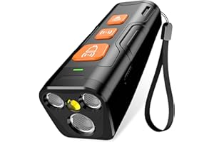 YUYQA Dog Bark Deterrent Device- 3X Ultrasonic Anti Barking,6 Training Modes 23 FT Range–Barks No More Indoors Outdoors Behavior Correct Rechargeable,Compact,Safe, Humane Training for Dogs