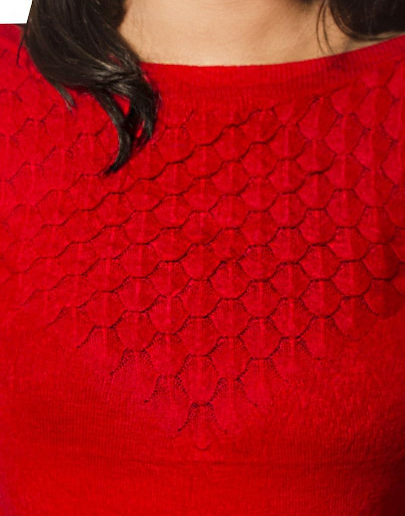 mitra creations elo-m-elo collection fish-gills collection classic sweater-cum-top for women