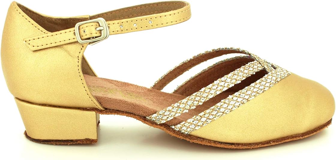 Women's West Coast Swing Salsa Ballroom Dance Shoes low Heel 1 Very