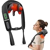 Snailax Neck Massager for Pain Relief Deep Tissue, Neck Massage with Heat, Cordless Massager for Back and Shoulder Pain, Deep Kneading Back Massager, Gift for Mom Dad