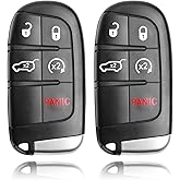 Self-Programmable Replacement for Proximity Smart Key Fob for Jeep Grand Cherokee 2014 2015 2016 2017 2018 2019 2020 2021 (FCC:M3N40821302 68143505AC 68143505AA) 2 pcs