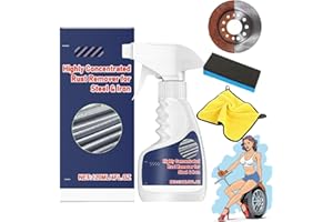 Highly Concentrated Steel Rust Remover, Multipurpose Rust Remover Spray for Metal, Powerful, Quick-Acting, for Steel & Iron (