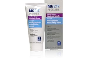 MG217 Medicated Moisturizing Psoriasis Cream With 3% Salicylic Acid, Multi-symptom, Fragrance Free, 3.5 Fl Oz, (5604)