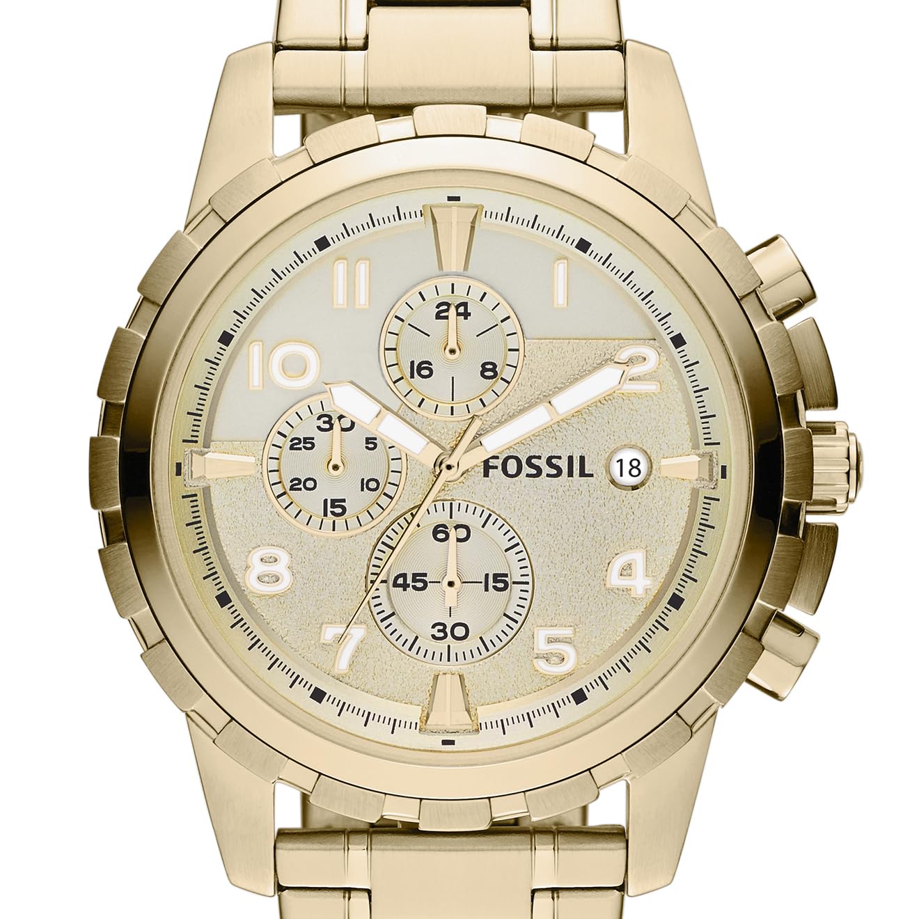 Fossil Men's Dean Quartz Stainless Steel Chronograph Watch