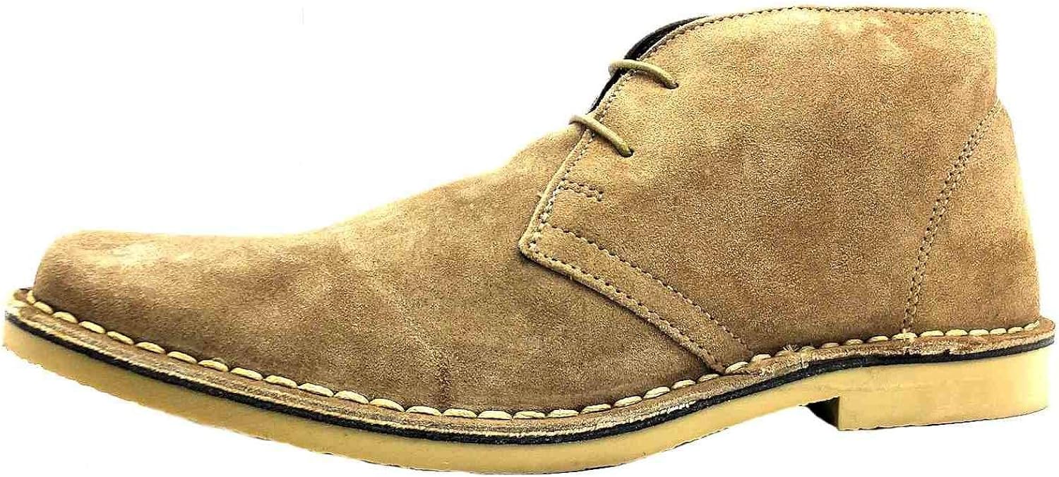 Roamers Size 10 Men's M420bs Suede Desert Boots Beige Amazon.co.uk